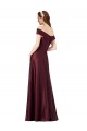 Long Burgundy Gold Cap Sleeves A-Line Black Tie Evening Gown / Prom Dress / Bridesmaid Dress Leeds