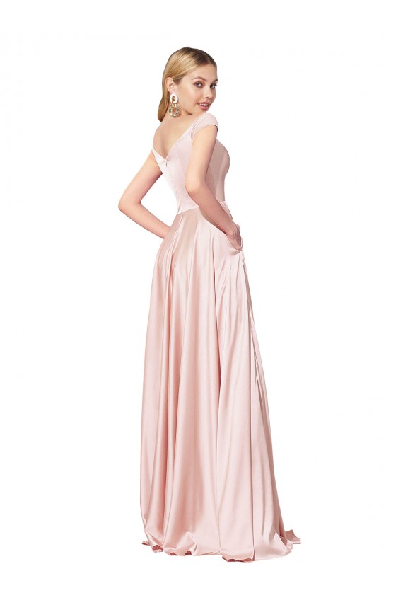 Long Pink Sleeveless A-Line Formal Evening Gown / Prom Dress / Bridesmaid Dress Leeds