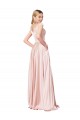 Long Pink Sleeveless A-Line Formal Evening Gown / Prom Dress / Bridesmaid Dress Leeds