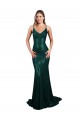 Long Dark Green Sleeveless Mermaid Low Back Formal Evening Gown / Prom Dress / Bridesmaid Dress Leeds