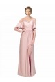 Long Cold Shoulder Sheath Low Back Formal Evening Gown / Prom Dress / Bridesmaid Dress Leeds