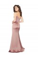 Long Dusty Pink Sleeveless Sheath V-Back Black Tie Evening Gown / Prom Dress / Bridesmaid Dress Leeds