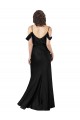 Long Black Sleeveless A-Line Low Back Formal Evening Gown / Prom Dress / Bridesmaid Dress Leeds