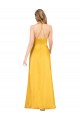 Long Sleeveless A-Line Open Back Front Slit Formal Evening Gown / Prom Dress / Bridesmaid Dress Leeds