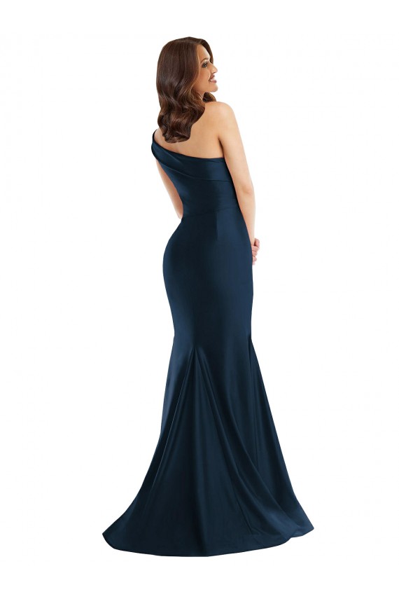 Long Light Sky Blue Sleeveless Mermaid Side Slit Formal Evening Gown / Prom Dress / Bridesmaid Dress Leeds