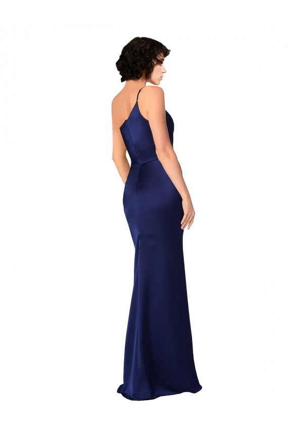 Long Sapphire Sleeveless A-Line Black Tie Evening Gown / Prom Dress / Bridesmaid Dress Leeds