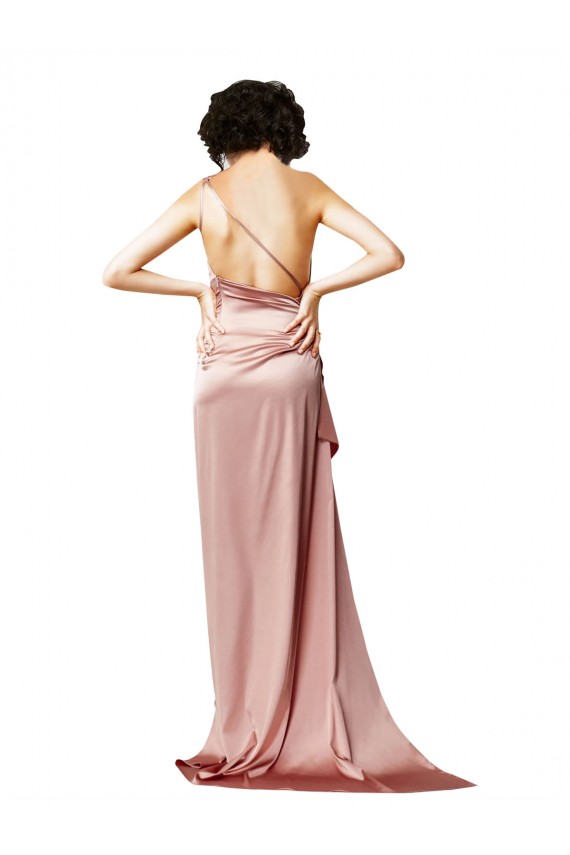 Long Dusty Pink Sleeveless A-Line Open Back Formal Evening Gown / Prom Dress / Bridesmaid Dress Leeds