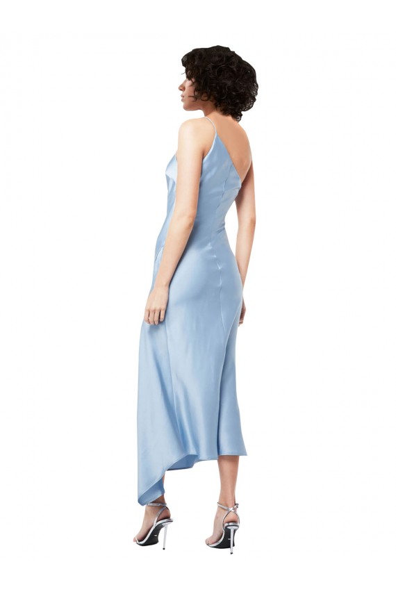 Midi Length Light Sky Blue Sleeveless A-Line Formal Evening Gown / Prom Dress / Bridesmaid Dress Leeds