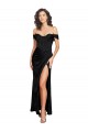 Long Black Sleeveless A-Line Low Back Black Tie Evening Gown / Prom Dress / Bridesmaid Dress Leeds