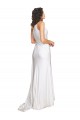 Long White Sleeveless A-Line Wedding Dress Leeds