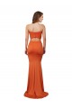 Long Orange Sleeveless Mermaid Formal Evening Gown / Prom Dress / Bridesmaid Dress Leeds