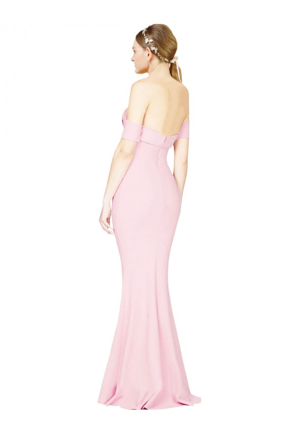Long Pink Sleeveless A-Line Low Back Formal Evening Gown / Prom Dress / Bridesmaid Dress Leeds