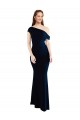 Long Dark Navy Sleeveless Mermaid Stretch Crepe Formal Evening Gown / Prom Dress / Bridesmaid Dress Leeds