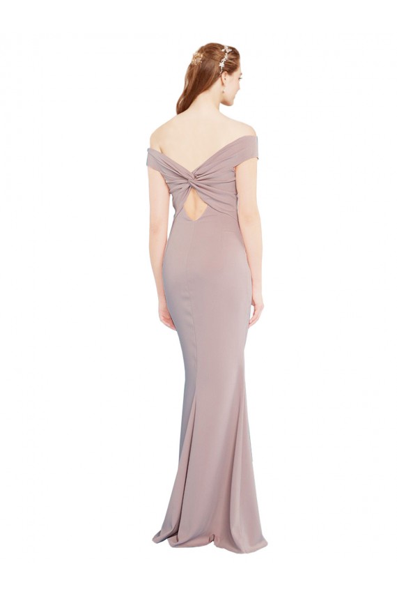 Long Dusty Pink Sleeveless Mermaid Keyhole Back Formal Evening Gown / Prom Dress / Bridesmaid Dress Leeds