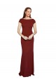 Long Burgundy Cap Sleeves Mermaid Keyhole Back Formal Evening Gown / Prom Dress / Bridesmaid Dress Leeds