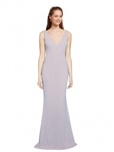 Long Arctic Lilac Sleeveless Mermaid Keyhole Back Formal Evening Gown / Prom Dress / Bridesmaid Dress Leeds