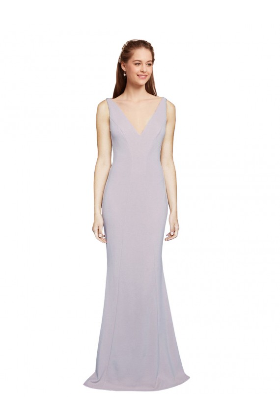 Long Arctic Lilac Sleeveless Mermaid Keyhole Back Formal Evening Gown / Prom Dress / Bridesmaid Dress Leeds