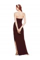 Long Burgundy Gold Sleeveless Sheath Formal Evening Gown / Prom Dress / Bridesmaid Dress Leeds