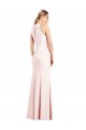 Long Pink Sleeveless Trumpet Keyhole Back Semi Formal Evening Dress / Prom Dress / Bridesmaid Dress Leeds