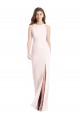Long Pink Sleeveless Trumpet Open Back Semi Formal Evening Dress / Prom Dress / Bridesmaid Dress Leeds