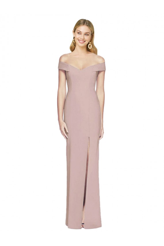 Long Dusty Pink Sleeveless Trumpet Open Back Semi Formal Evening Dress / Prom Dress / Bridesmaid Dress Leeds