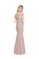 Long Dusty Pink Sleeveless Trumpet Open Back Semi Formal Evening Dress / Prom Dress / Bridesmaid Dress Leeds