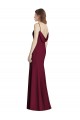 Long Burgundy Gold Sleeveless Trumpet Open Back Semi Formal Evening Dress / Bridesmaid Dress Leeds