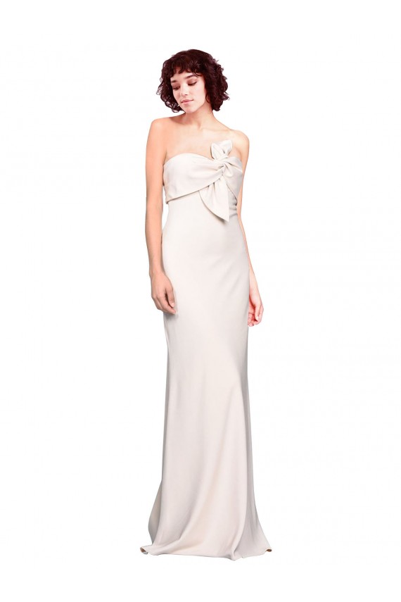 Long Sleeveless Mermaid Stretch Crepe Prom Dress / Bridesmaid Dress Leeds