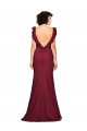 Long Burgundy Sleeveless Mermaid Prom Dress / Bridesmaid Dress Leeds