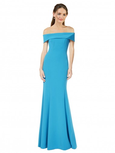 Long Peacock Blue Sleeveless Sheath Formal Evening Gown / Prom Dress / Bridesmaid Dress Leeds