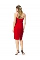 Cocktail Length Red Sleeveless Sheath Formal Evening Gown / Prom Dress / Bridesmaid Dress Leeds