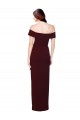 Long Burgundy Gold Sleeveless Mermaid Low Back Formal Evening Gown / Prom Dress / Bridesmaid Dress Leeds