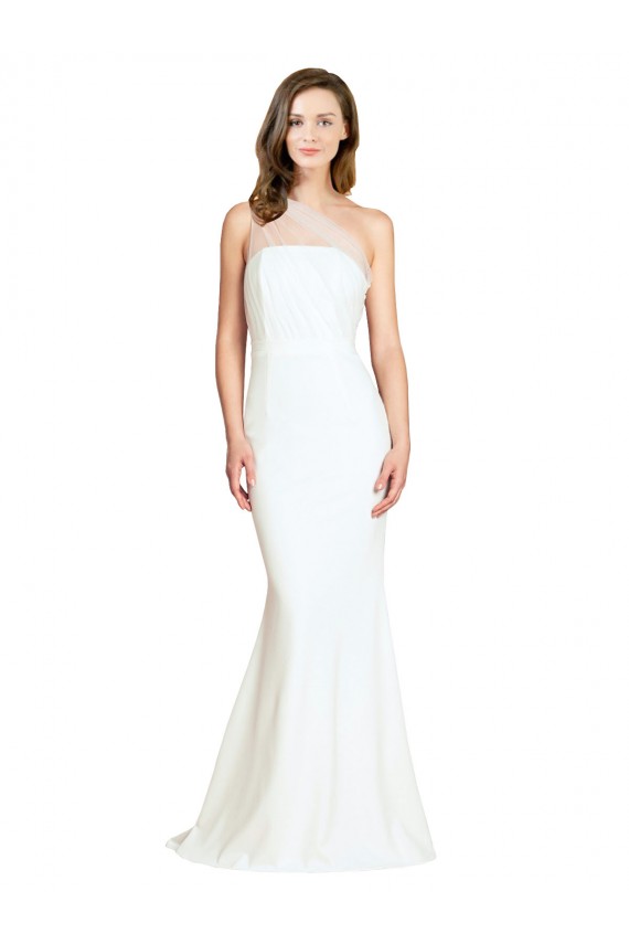 Sweep Train Ivory Sleeveless Mermaid Formal Evening Gown / Bridesmaid Dress Leeds