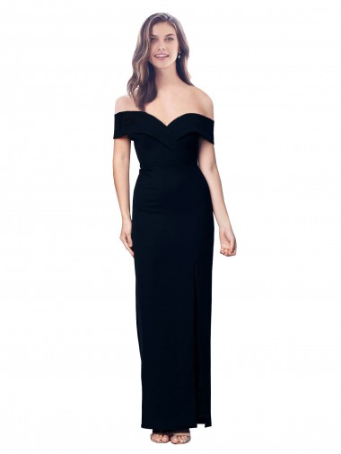 Long Black Sleeveless Mermaid Formal Dress / Bridesmaid Dress Leeds