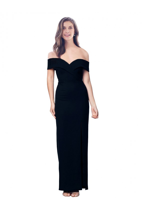 Long Black Sleeveless Mermaid Formal Dress / Bridesmaid Dress Leeds