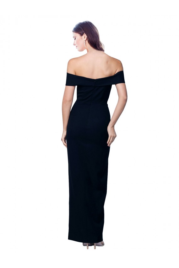 Long Black Sleeveless Mermaid Formal Dress / Bridesmaid Dress Leeds