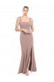 Long Dusty Pink Sleeveless Mermaid Prom Dress / Bridesmaid Dress Leeds