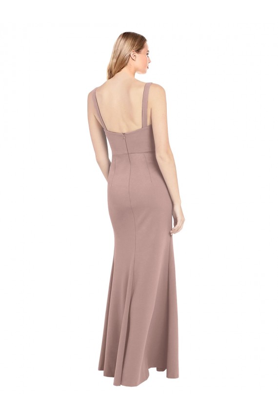 Long Dusty Pink Sleeveless Mermaid Prom Dress / Bridesmaid Dress Leeds