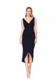 Knee Length Dark Navy Sleeveless Mermaid High Low Evening Gown / Prom Dress / Bridesmaid Dress Leeds