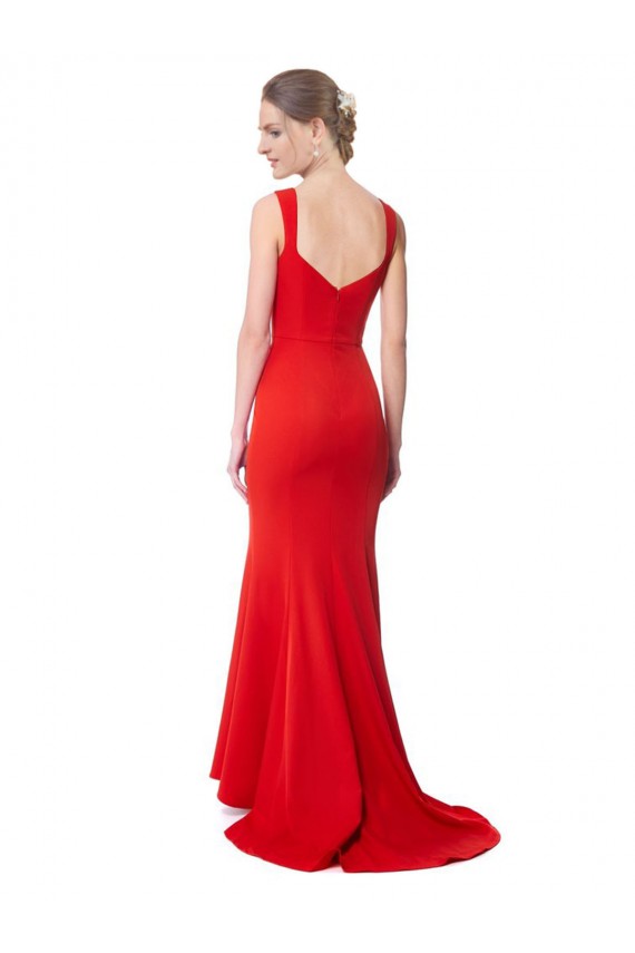 Long Red Sleeveless Mermaid Formal Evening Gown / Prom Dress / Bridesmaid Dress Leeds