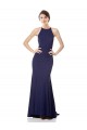 Long Navy Blue Sleeveless Mermaid Bridesmaid Dress / Formal Dress Leeds