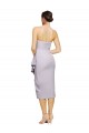 Cocktail Length Arctic Lilac Sleeveless Sheath Low Back High Low Evening Gown / Prom Dress / Bridesmaid Dress Leeds