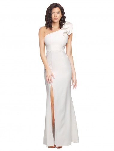 Long Ivory Sleeveless Sheath Formal Evening Gown / Prom Dress / Bridesmaid Dress Leeds