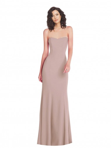 Long Dusty Pink Sleeveless Mermaid Formal Evening Gown / Prom Dress / Bridesmaid Dress Leeds
