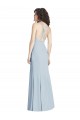 Long Light Sky Blue Sleeveless Trumpet Open Back Evening Dress / Bridesmaid Dress Leeds