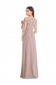 Long Dusty Pink Sleeveless A-Line Front Slit Formal Evening Gown / Prom Dress / Bridesmaid Dress Leeds