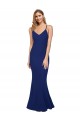 Long Royal Blue Sleeveless Sheath Open Back Formal Evening Gown / Prom Dress / Bridesmaid Dress Leeds