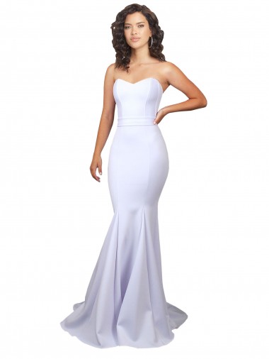 Long White Sleeveless Mermaid Beach Wedding Dresses Leeds
