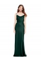 Long Hunter Sleeveless Sheath V-Back Black Tie Evening Gown / Prom Dress / Bridesmaid Dress Leeds
