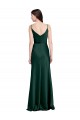 Long Hunter Sleeveless Sheath V-Back Black Tie Evening Gown / Prom Dress / Bridesmaid Dress Leeds